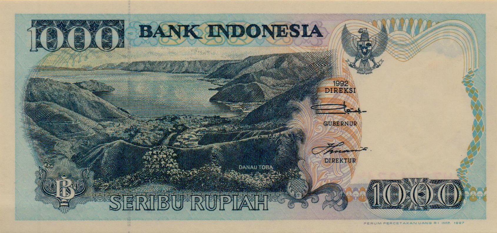 Indonesia 1000 1997 UNC P-129/f
